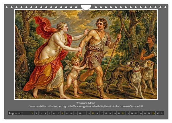Produktbild: G&ouml;tterfunken und Leidenschaft (Wandkalender 2027 DIN A4 quer), CALVENDO Monatskalender