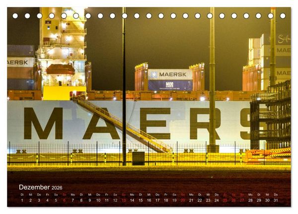 Produktbild: Impressionen vom JadeWeserPort (Tischkalender 2026 DIN A5 quer), CALVENDO Monatskalender