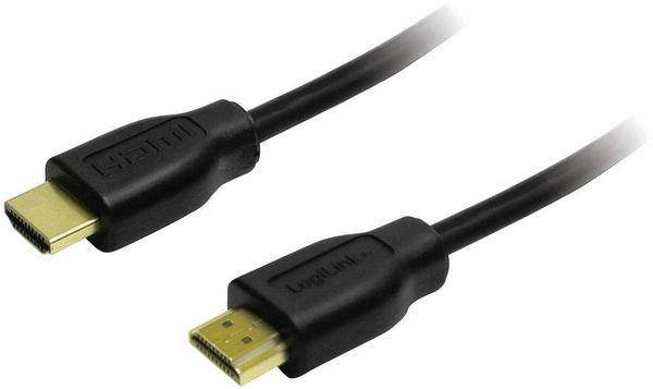 LogiLink HDMI Anschlusskabel HDMI-A Stecker, HDMI-A Stecker 15.00 m Schwarz CH0054 4K UHD HDMI-Kabel