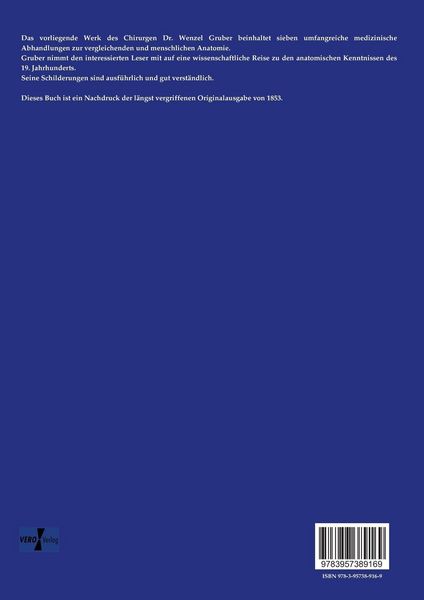 Produktbild: Abhandlungen aus der menschlichen und vergleichenden Anatomie