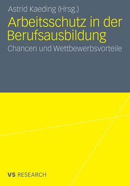 Produktbild: Arbeitsschutz in der Berufsausbildung