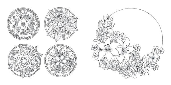 Produktbild: Bl&uuml;tentraum &ndash; Florale Motive ausmalen