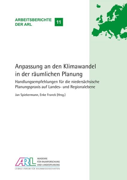 Produktbild: Anpassung an den Klimawandel in der r&auml;umlichen Planung