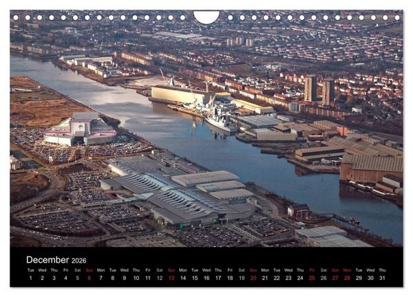 Produktbild: Glasgow from the Air (Wall Calendar 2026 DIN A4 landscape), CALVENDO 12 Month Wall Calendar