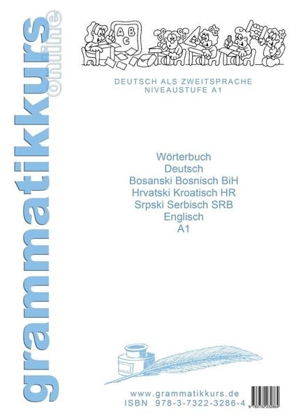 Produktbild: W&ouml;rterbuch Deutsch-Englisch-Kroatisch-Bosnisch-Serbisch Niveau A1