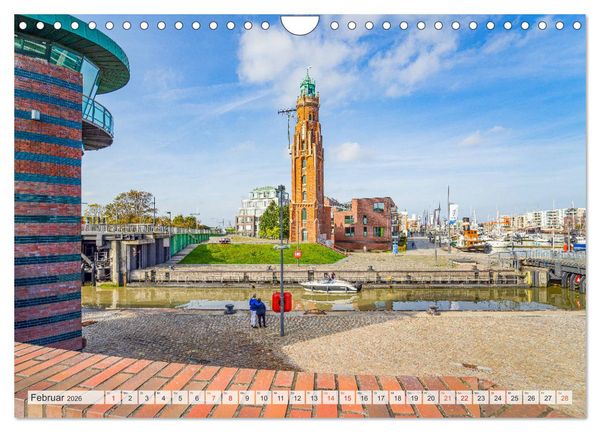 Produktbild: Bremerhaven Stadtansichten (Wandkalender 2026 DIN A4 quer), CALVENDO Monatskalender