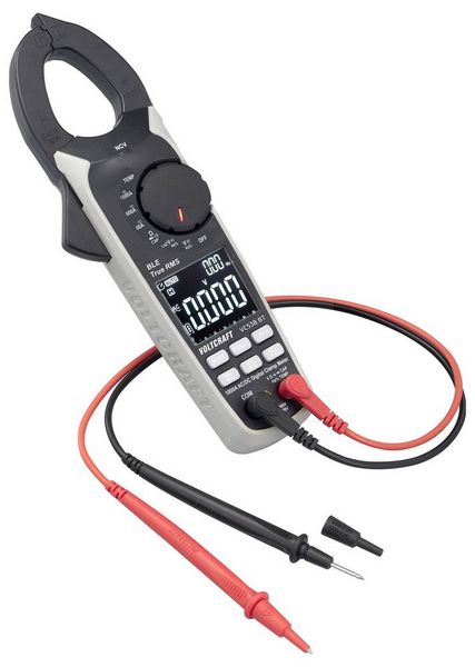 Produktbild: VOLTCRAFT VC538 BT Stromzange TRMS CAT III 600 V, CAT II 1000 V, 1000 A, AC, DC, Datenlogger, Bluetooth App