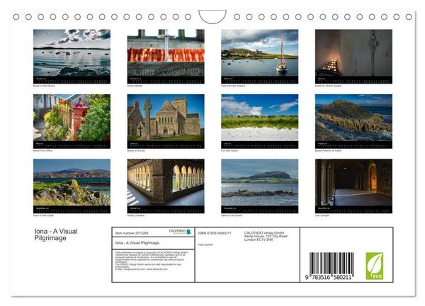 Produktbild: Iona - A Visual Pilgrimage (Wall Calendar 2026 DIN A4 landscape), CALVENDO 12 Month Wall Calendar