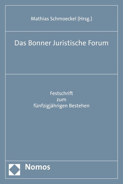Produktbild: Das Bonner Juristische Forum