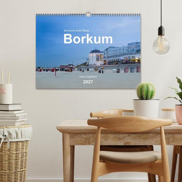 Produktbild: Borkum - Momente einer Reise (Wandkalender 2027 DIN A3 quer), CALVENDO Monatskalender