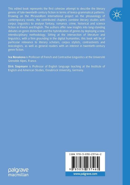 Produktbild: Phraseology and Style in Subgenres of the Novel