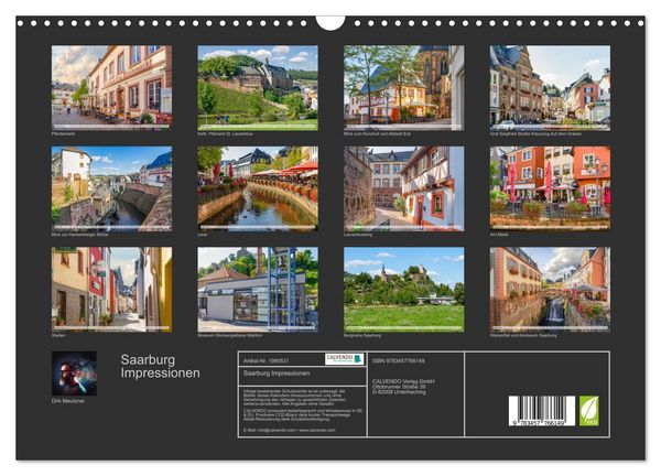 Produktbild: Saarburg Impressionen (Wandkalender 2026 DIN A3 quer), CALVENDO Monatskalender