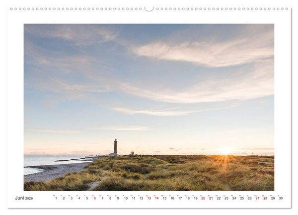 Produktbild: D&auml;nemark - Phototravellers Sehnsuchtskalender (hochwertiger Premium Wandkalender 2026 DIN A2 quer), Kunstdruck in Hochglanz