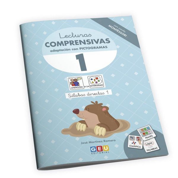 Produktbild: Lecturas Comprensivas 1 con Pictogramas Pauta Montessori