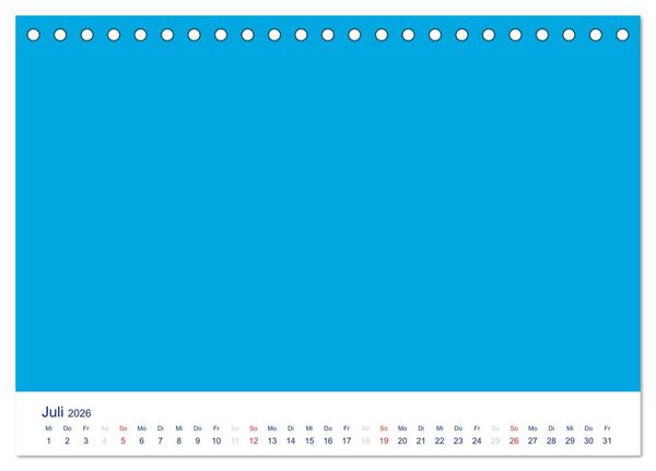 Produktbild: Farbiger Bastelkalender (Tischkalender 2026 DIN A5 quer), CALVENDO Monatskalender