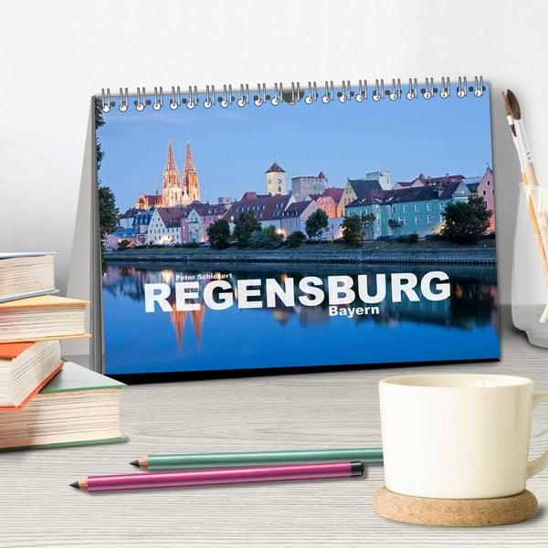 Produktbild: Regensburg - Bayern (Tischkalender 2026 DIN A5 quer), CALVENDO Monatskalender
