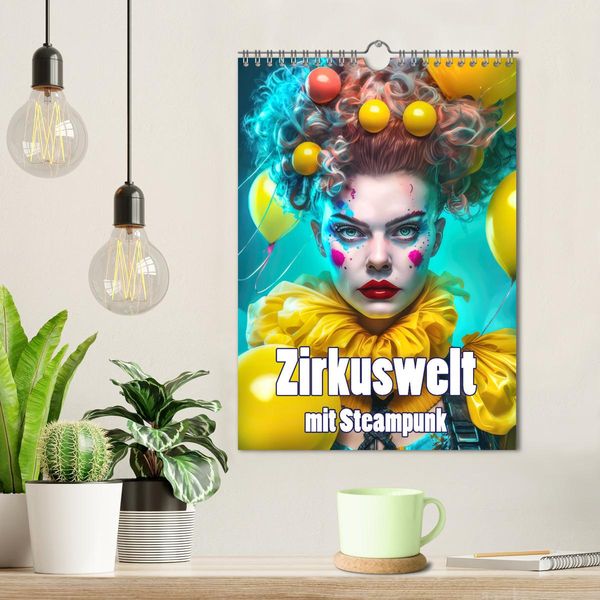 Produktbild: Zirkuswelt mit Steampunk (Wandkalender 2026 DIN A4 hoch), CALVENDO Monatskalender