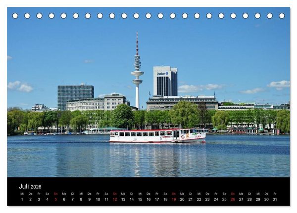 Produktbild: Hamburg . Das Tor zur Welt... (Tischkalender 2026 DIN A5 quer), CALVENDO Monatskalender