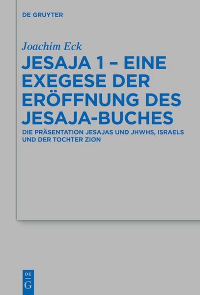 Produktbild: Jesaja 1 - Eine Exegese der Er&ouml;ffnung des Jesaja-Buches
