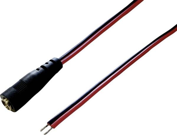 Produktbild: BKL Electronic 072078 Niedervolt-Anschlusskabel Niedervolt-Buchse - offene Kabelenden 5.5 mm 2.1 mm 2.00 m 1 St.