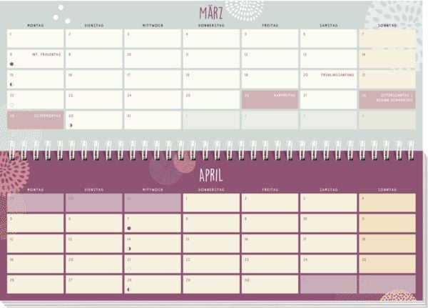 Produktbild: Tischkalender 2027 quer: Einatmen. Ausatmen. Sein.