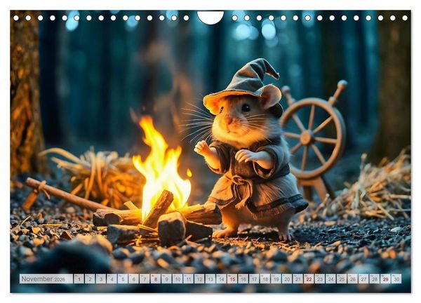 Produktbild: Es war einmal ein Hamster... M&auml;rchenhafte Abenteuer auf vier Pf&ouml;tchen (Wandkalender 2026 DIN A4 quer), CALVENDO Monatskalender