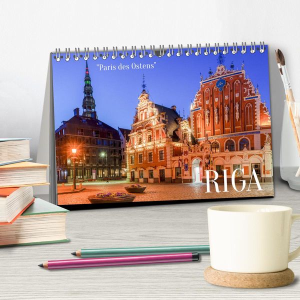Produktbild: Riga - Paris des Ostens (Tischkalender 2026 DIN A5 quer), CALVENDO Monatskalender