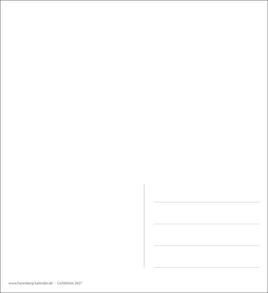 Produktbild: Lichtblicke Postkartenkalender 2027 - Wochenkalender mit 53 Postkarten