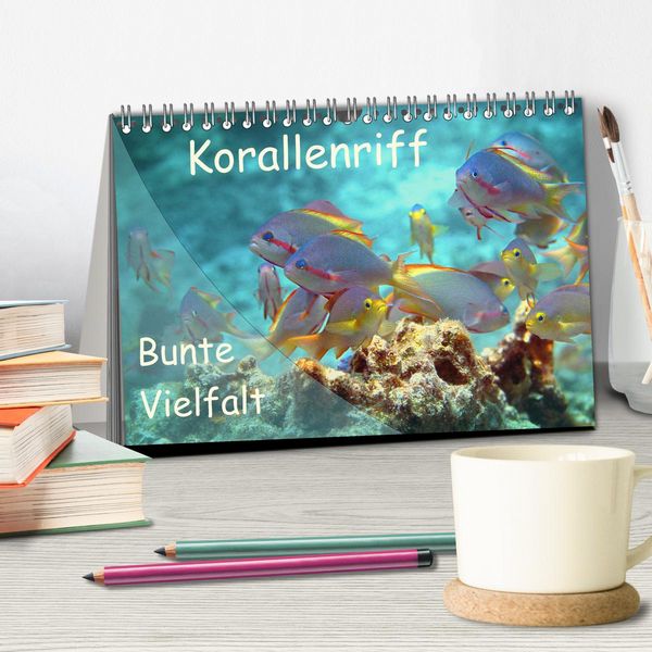 Produktbild: Bunte Vielfalt im Korallenriff (Tischkalender 2026 DIN A5 quer), CALVENDO Monatskalender