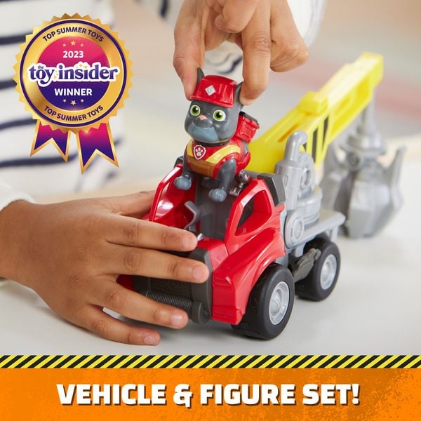 Rubble & Crew - Kran-Baufahrzeug mit Charger-Figur (Basis Fahrzeug)