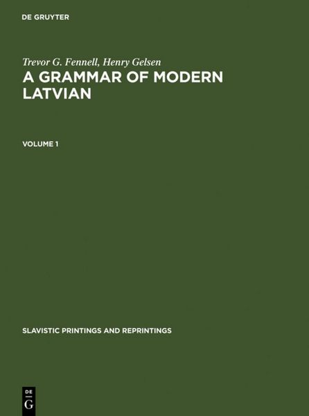 Produktbild: A Grammar of Modern Latvian