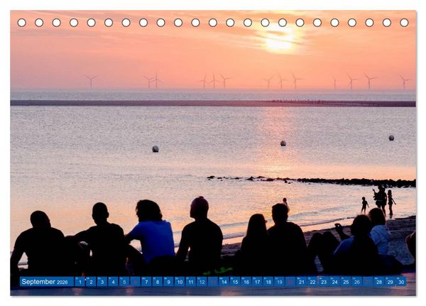 Produktbild: Blick auf Borkum (Tischkalender 2026 DIN A5 quer), CALVENDO Monatskalender