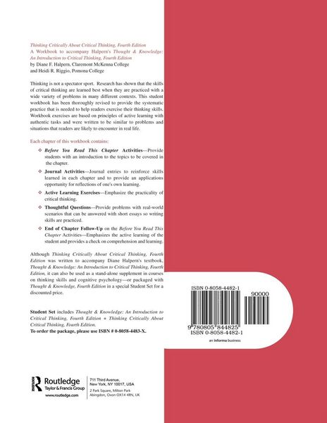 Produktbild: Thinking Critically About Critical Thinking