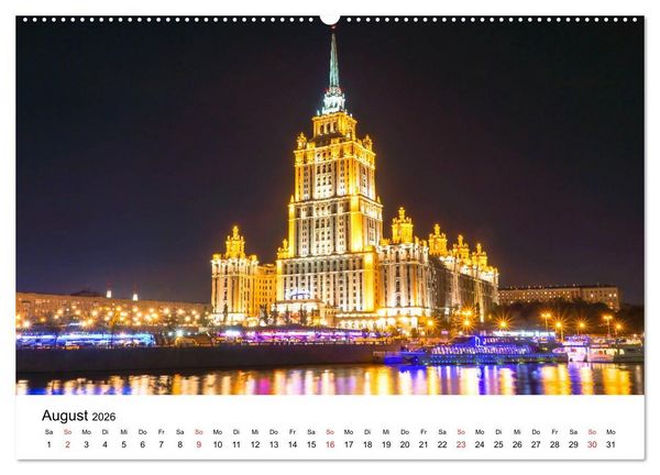 Produktbild: Moskau City (hochwertiger Premium Wandkalender 2026 DIN A2 quer), Kunstdruck in Hochglanz