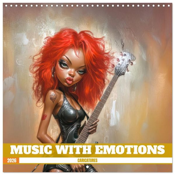 Produktbild: Brunner-Klaus, L: Music with emotion - caricatures (Wall Cal