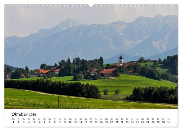Produktbild: Unterwegs im Allg&auml;u (Wandkalender 2026 DIN A2 quer), CALVENDO Monatskalender