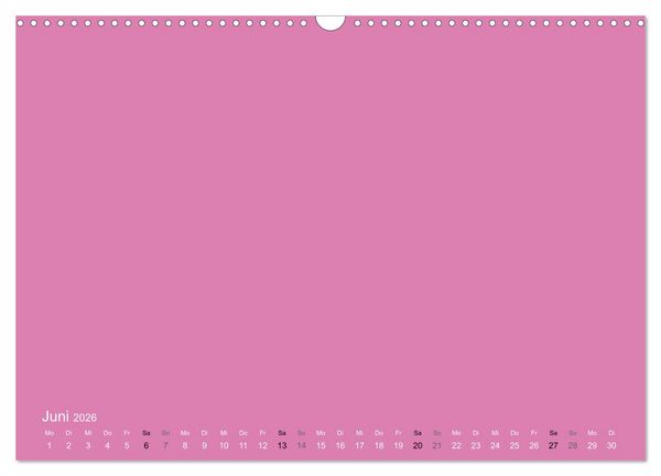 Produktbild: Bastelkalender - Pink (Wandkalender 2026 DIN A3 quer), CALVENDO Monatskalender