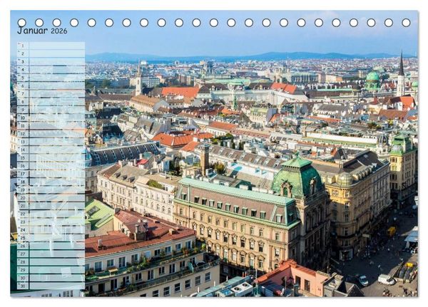 Produktbild: Wien f&uuml;r Liebhaber und Interessierte (Tischkalender 2026 DIN A5 quer), CALVENDO Monatskalender