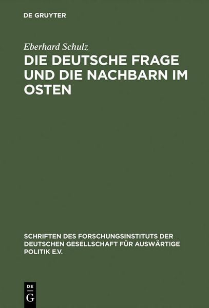 Produktbild: Die Deutsche Frage und die Nachbarn im Osten
