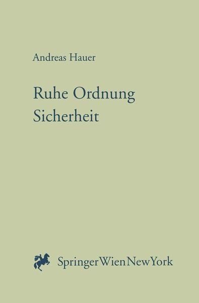 Produktbild: Ruhe, Ordnung, Sicherheit