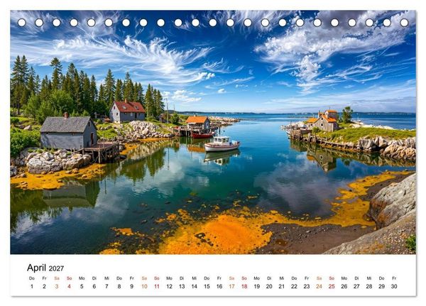 Produktbild: Kanada - zwischen Seen, Bergen und K&uuml;sten (Tischkalender 2027 DIN A5 quer), CALVENDO Monatskalender