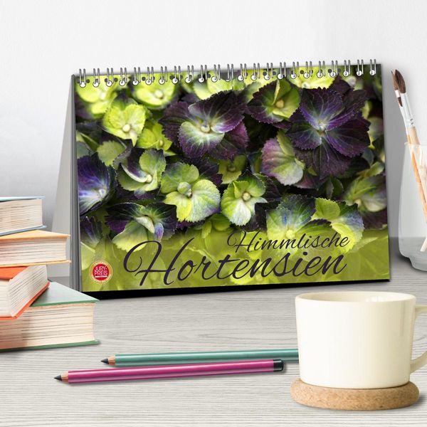 Produktbild: Himmlische Hortensien (Tischkalender 2026 DIN A5 quer), CALVENDO Monatskalender