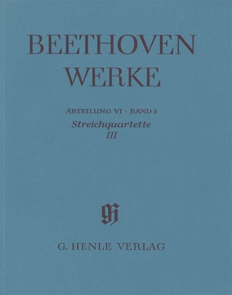 Produktbild: Beethoven, Ludwig van - Streichquartette III