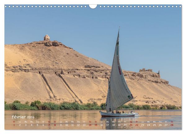Produktbild: &Eacute;gypte, sur les rives du Nil (Calendrier mural 2026 DIN A3 vertical), CALVENDO calendrier mensuel