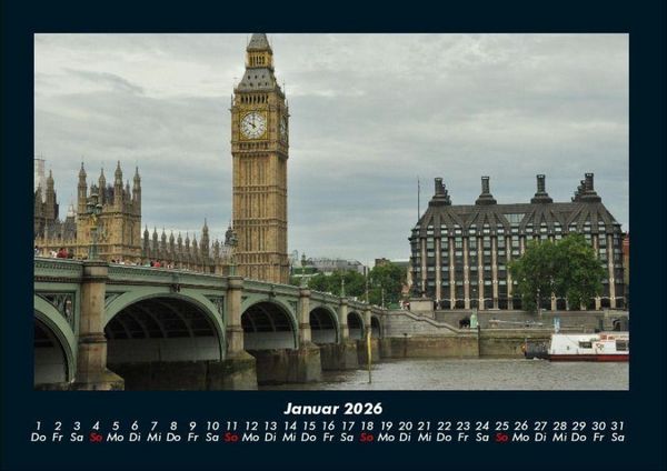 Produktbild: London 2026 Fotokalender DIN A4