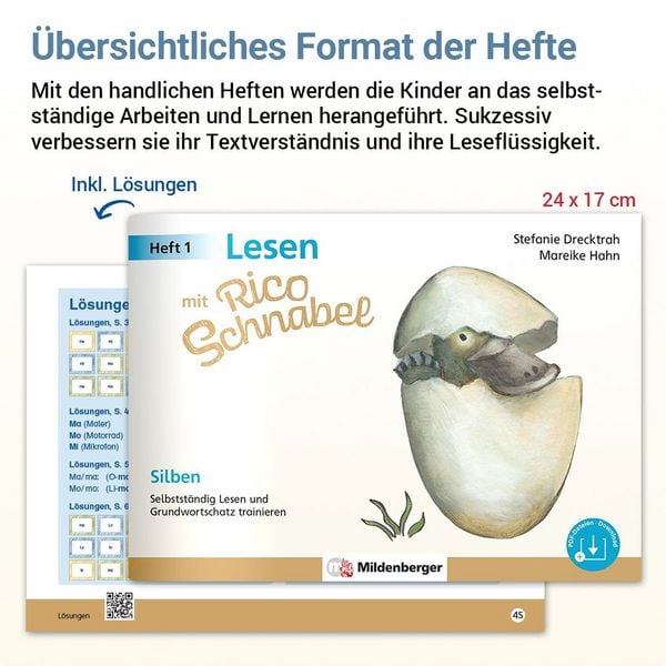 Produktbild: Lesen mit Rico Schnabel, Heft 1: Silben