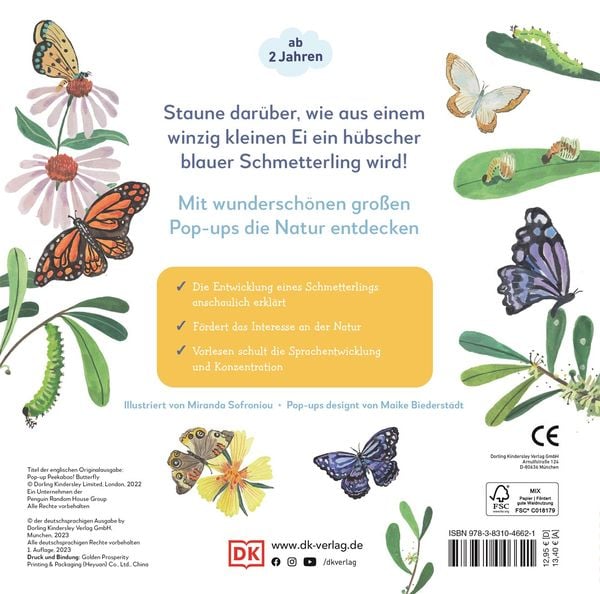 "Mein PopupBuch zum Staunen. Wo kommst du her, kleiner Schmetterling