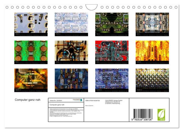 Produktbild: Computer ganz nah (Wandkalender 2026 DIN A4 quer), CALVENDO Monatskalender