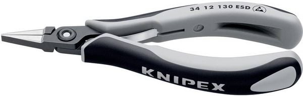 Produktbild: Knipex 34 12 130 ESD ESD Flachzange Gerade Chrom-Vanadium Kugellagerstahl 135 mm