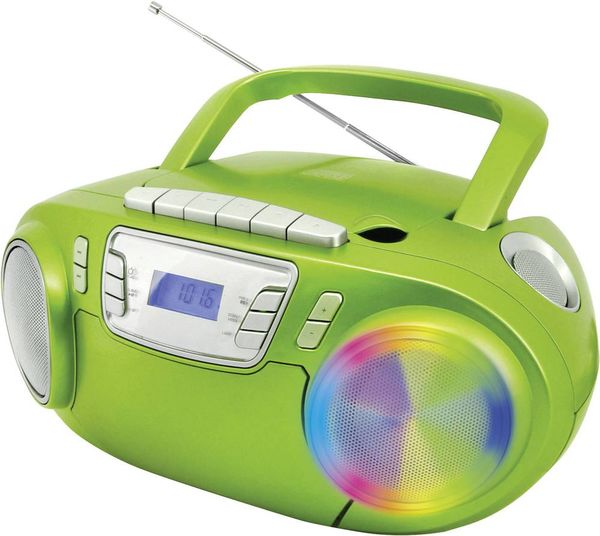 Produktbild: Soundmaster SCD5800GR CD-Radio UKW USB, Kassette, Radiorecorder Inkl. Mikrofon Gr&uuml;n